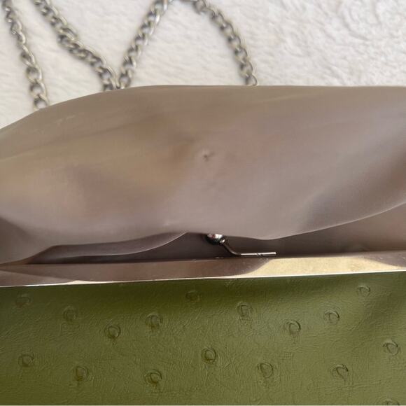Vintage Bijoux Terner Faux Ostrich Ball Claspe Chain Strap Handbag, Shoulder Bag - Picture 11 of 16